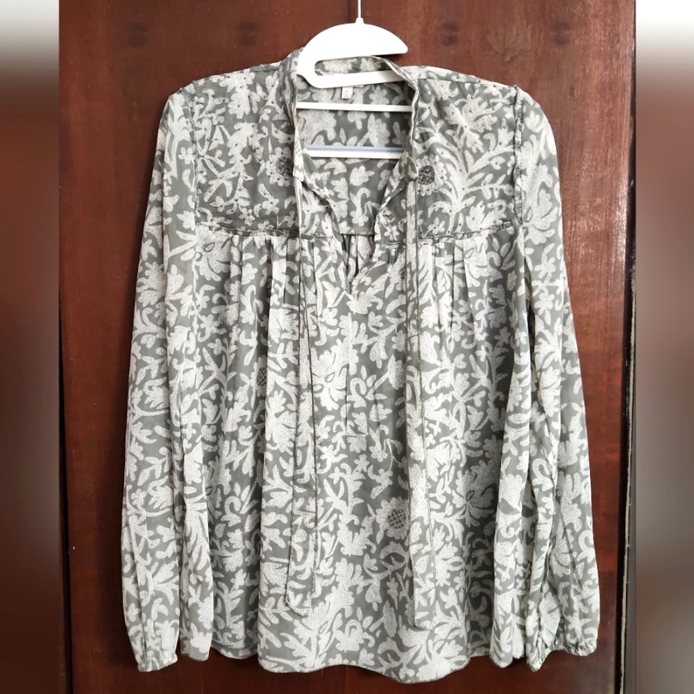 EUC Lucky Brand Floral Print Women's Top XS